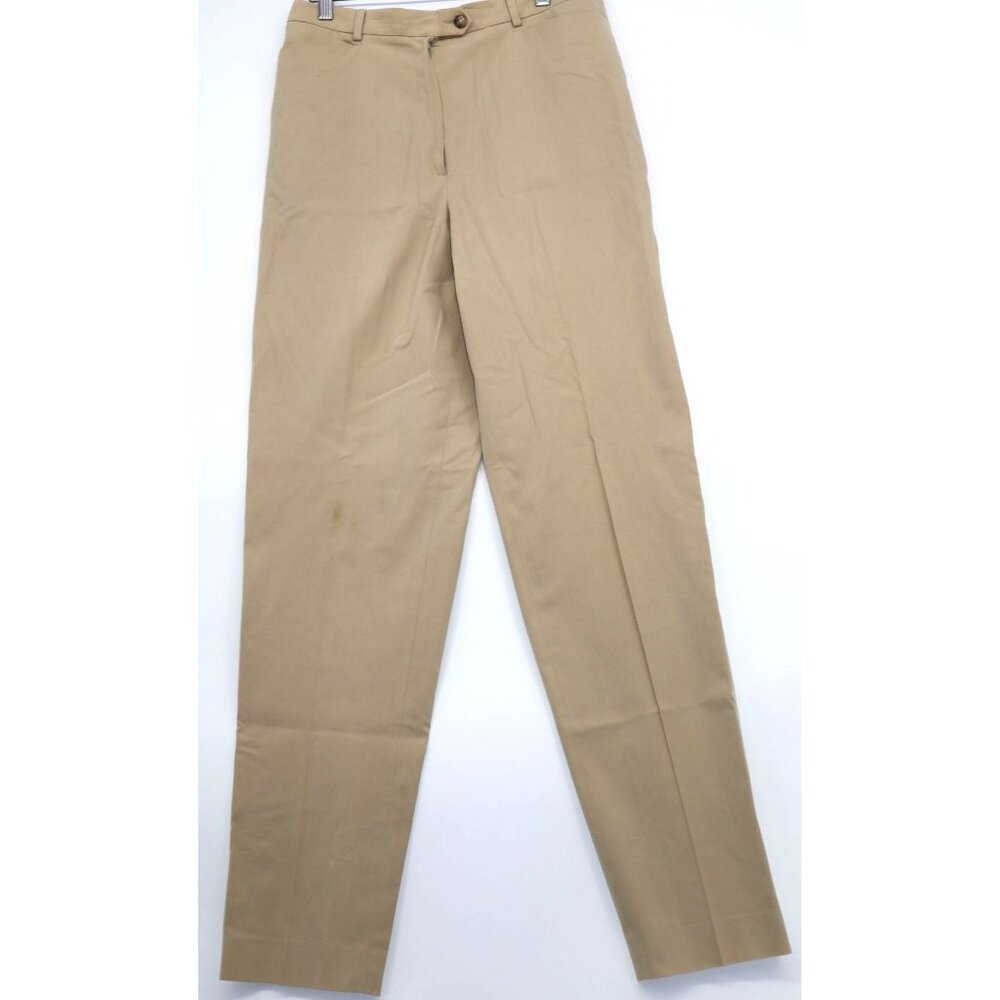 F. By Faconnable Beige Straight Chino Pants Italy Sz 10 Light Academia Preppy